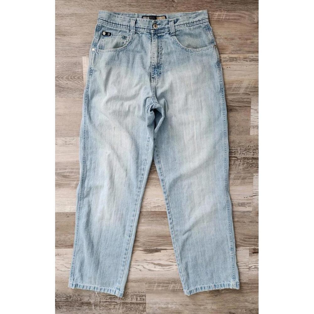 Light Blue Men's Straight-Leg Jeans